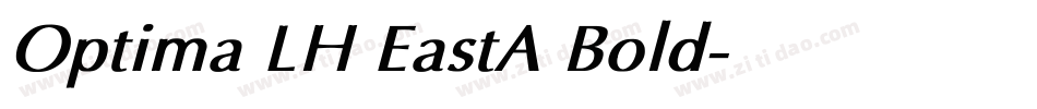 Optima LH EastA Bold字体转换
